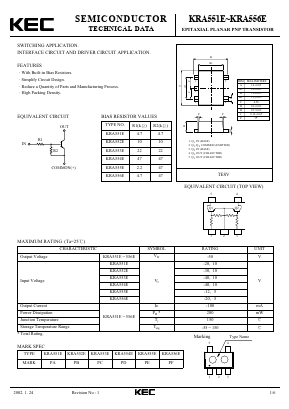 KRA556E Datasheet PDF KEC
