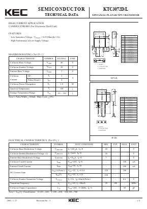 KTC3072D Datasheet PDF KEC