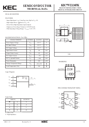 KIC7WZ126FK Datasheet PDF KEC