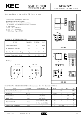 KF458S Datasheet PDF KEC