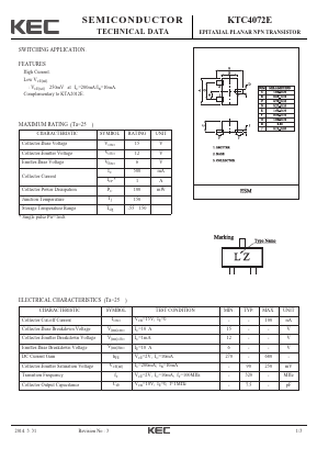 KTC4072E Datasheet PDF KEC
