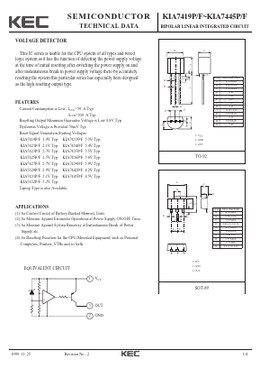 KIA7434F Datasheet PDF KEC