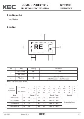 KTC3780U Datasheet PDF KEC
