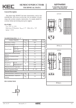 KF5N65I Datasheet PDF KEC