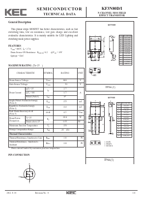 KF3N80D/I Datasheet PDF KEC