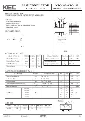 KRC413E Datasheet PDF KEC