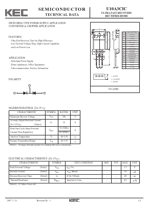 U10A3CIC Datasheet PDF KEC