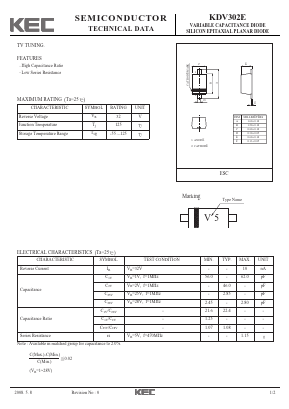 KDV302E Datasheet PDF KEC