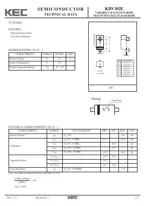 KDV302E Datasheet PDF KEC