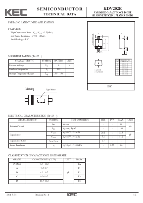 KDV202E Datasheet PDF KEC