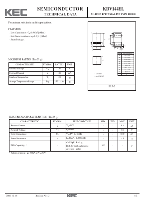 KDV144EL Datasheet PDF KEC