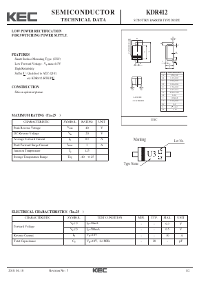 KDR412 Datasheet PDF KEC