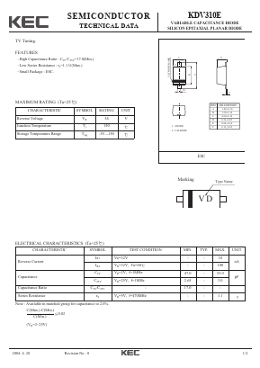 KDV310E Datasheet PDF KEC