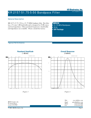2157-51.75-5-50 Datasheet PDF KR Electronics, Inc.