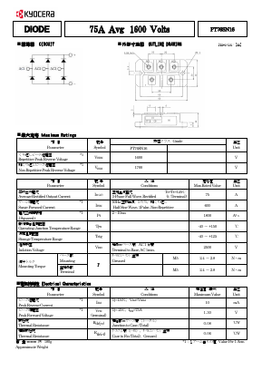 PT76SN16 Datasheet PDF Kyocera Kinseki Corpotation