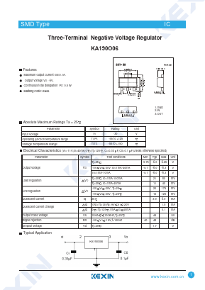 KA190O06 Datasheet PDF KEXIN Industrial