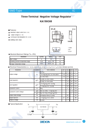KA190O08 Datasheet PDF KEXIN Industrial