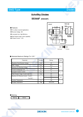 KS34AF Datasheet PDF KEXIN Industrial