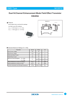 KI8205A Datasheet PDF KEXIN Industrial