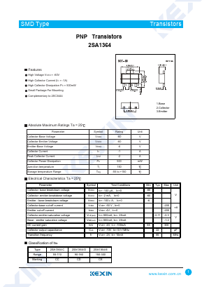 A1364-E Datasheet PDF KEXIN Industrial
