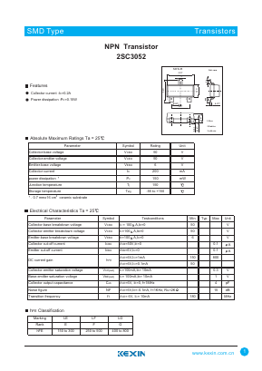 2SC3052 Datasheet PDF KEXIN Industrial