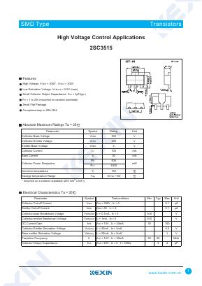 C3515 Datasheet PDF KEXIN Industrial