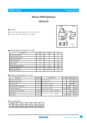 2SC4215 Datasheet PDF KEXIN Industrial