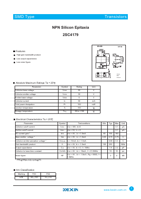 C4179 Datasheet PDF KEXIN Industrial