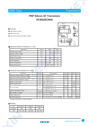 KC808 Datasheet PDF KEXIN Industrial