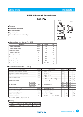 KC817-40W Datasheet PDF KEXIN Industrial