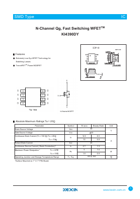 KI4390DY Datasheet PDF KEXIN Industrial