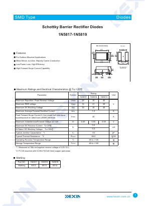 SS14_ Datasheet PDF KEXIN Industrial