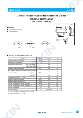 BAS35 Datasheet PDF KEXIN Industrial