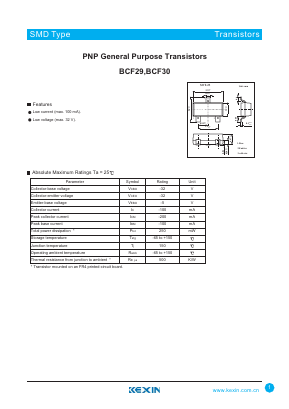BCF29 Datasheet PDF KEXIN Industrial