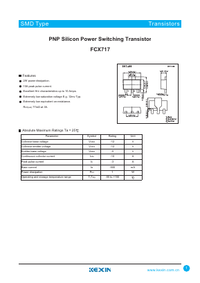 FCX717 Datasheet PDF KEXIN Industrial