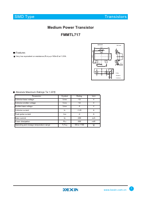 FMMTL717 Datasheet PDF KEXIN Industrial