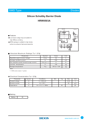 HRW0503A Datasheet PDF KEXIN Industrial