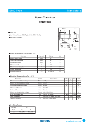 D1782K Datasheet PDF KEXIN Industrial