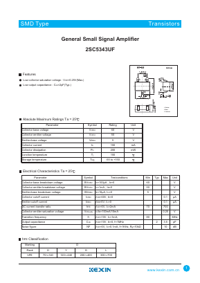 2SC5343UF Datasheet PDF KEXIN Industrial
