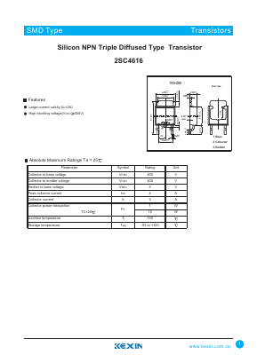 2SC4616 Datasheet PDF KEXIN Industrial