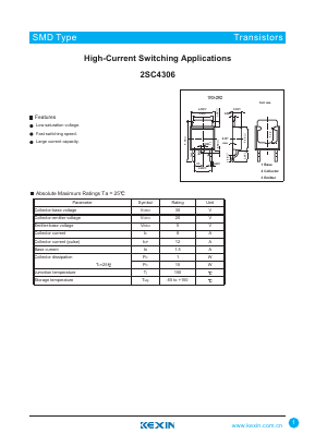 C4306 Datasheet PDF KEXIN Industrial