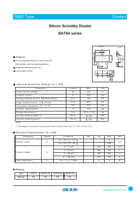 BAT64-05 Datasheet PDF KEXIN Industrial
