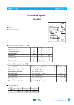 C2462 Datasheet PDF KEXIN Industrial