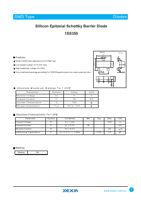 1SS350 Datasheet PDF KEXIN Industrial