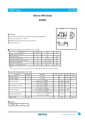 BA595 Datasheet PDF KEXIN Industrial