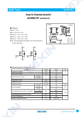 KO4800-HF Datasheet PDF KEXIN Industrial