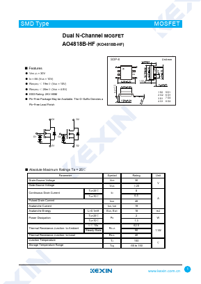 KO4818B-HF Datasheet PDF KEXIN Industrial
