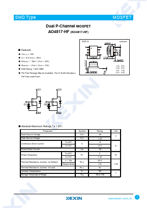 KO4817-HF Datasheet PDF KEXIN Industrial