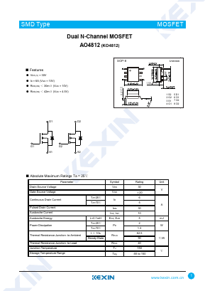 KO4812 Datasheet PDF KEXIN Industrial
