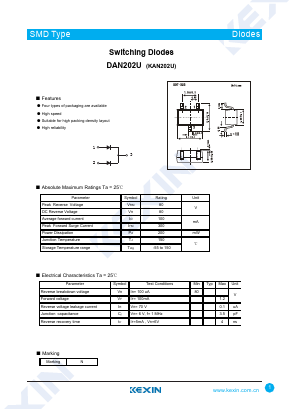 KAN202U Datasheet PDF KEXIN Industrial